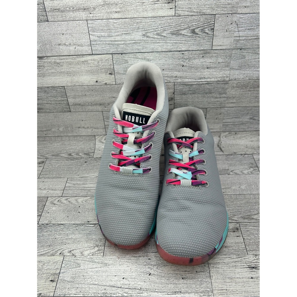 NOBULL SuperFabric Trainers Grey Multi-Color Mens 9 Womens 10.5 Cross Training